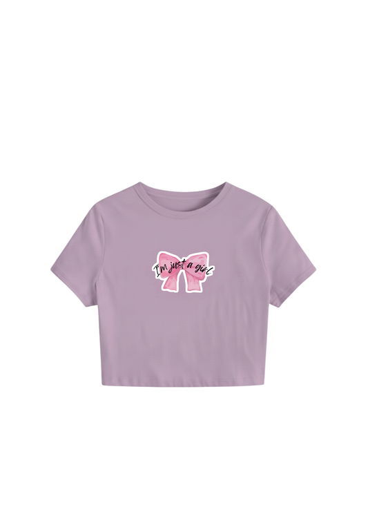 'IM JUST A GIRL' Crop Top