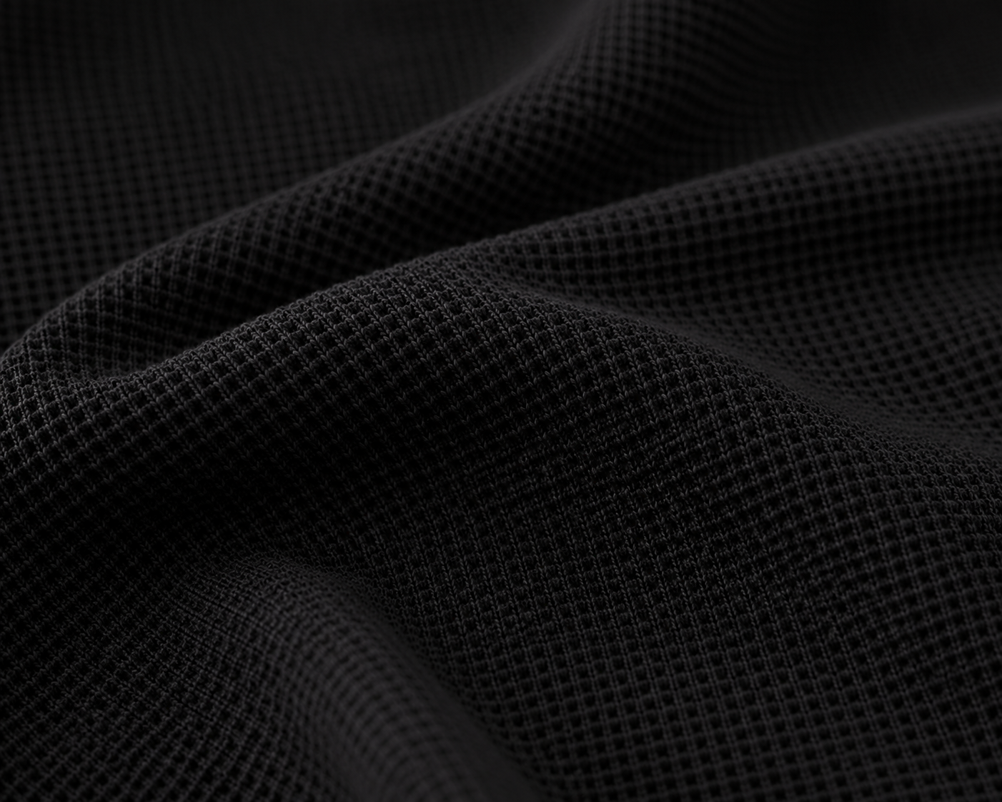 Waffle Knit wear - Black