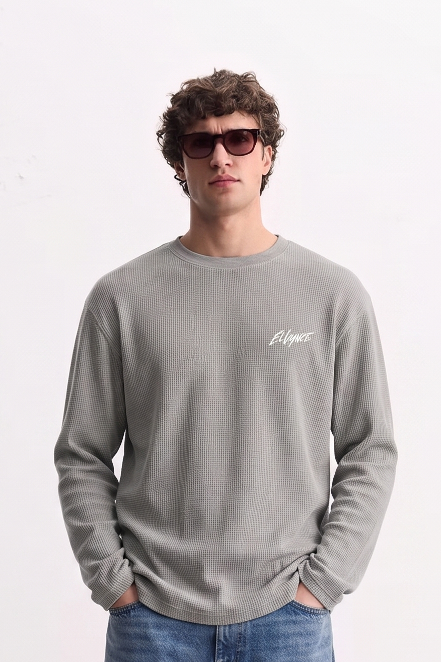 Waffle Knit wear - Grey
