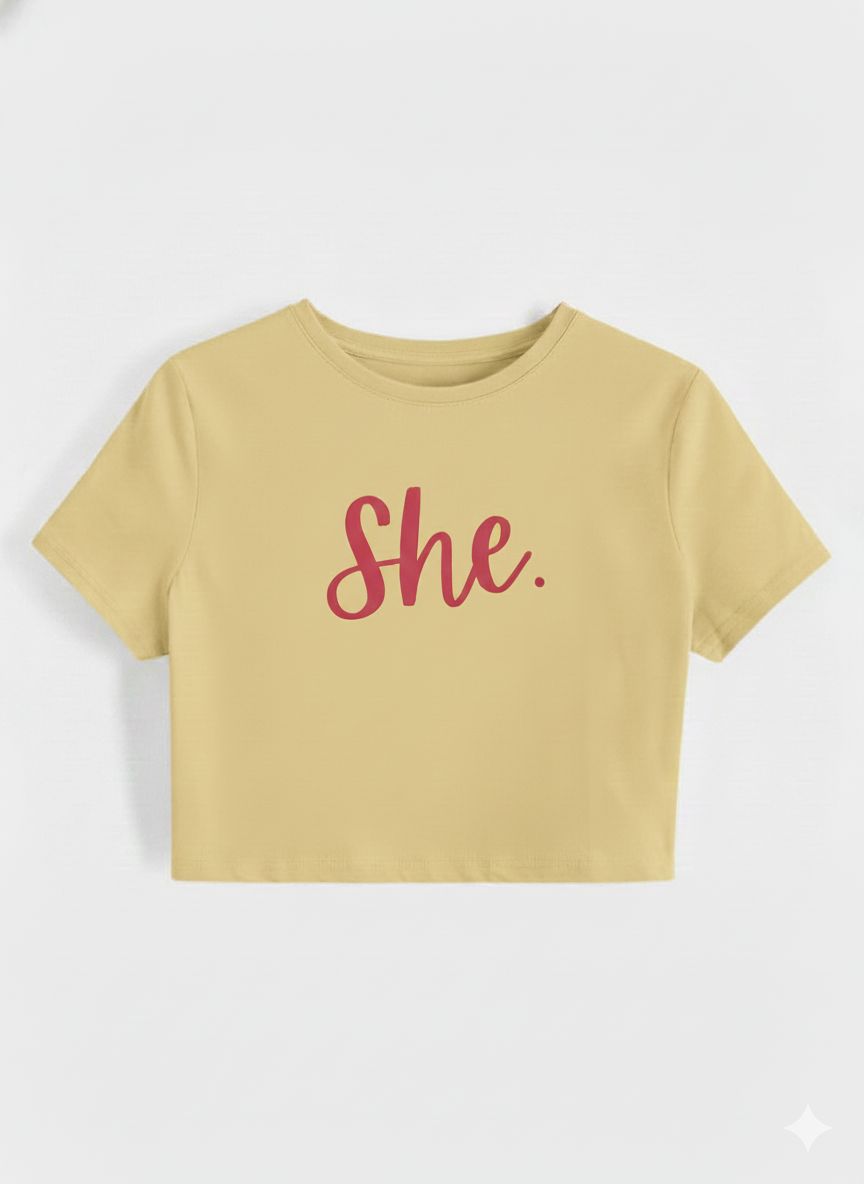 SHE Crop Top