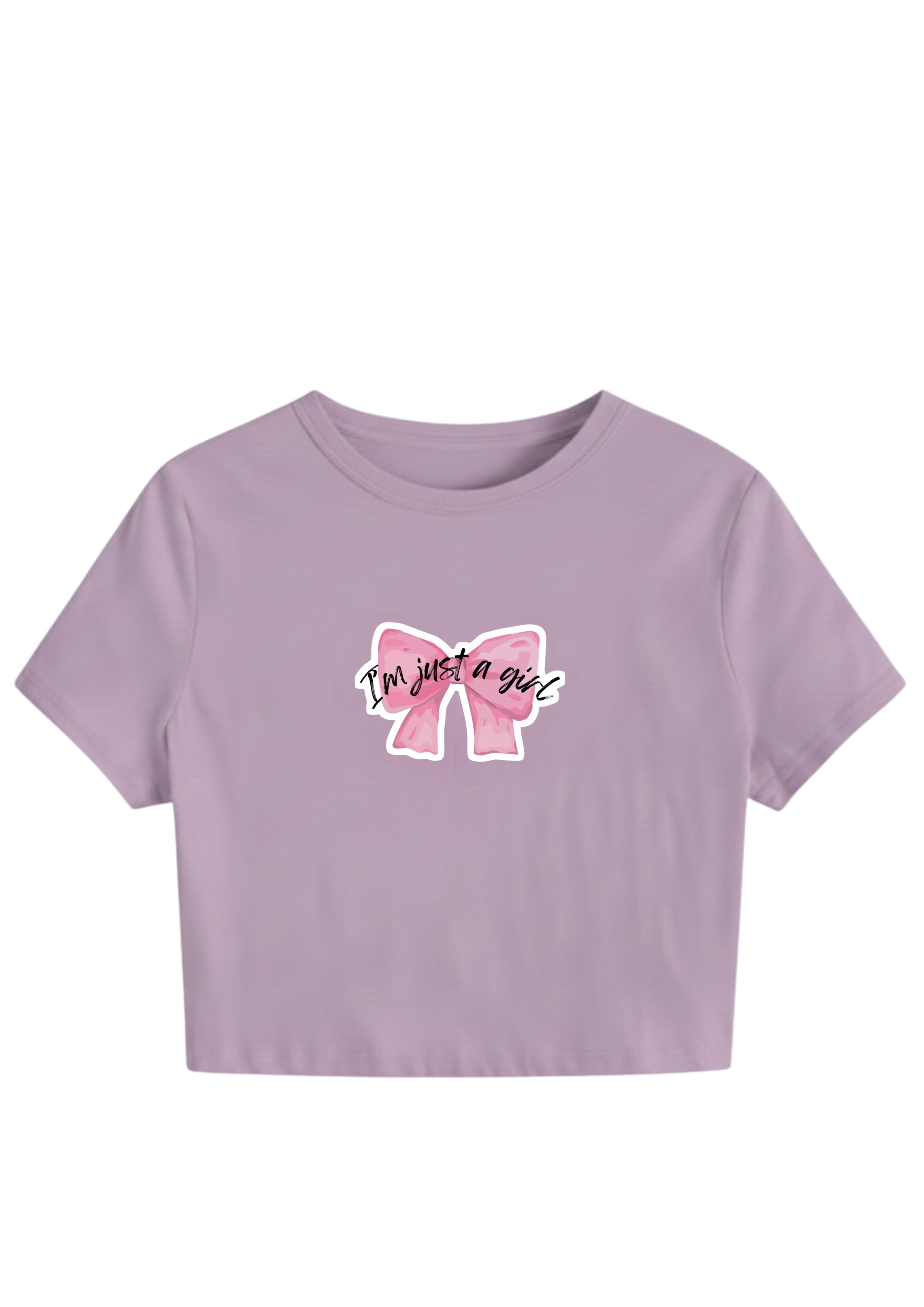 I'M JUST A GIRL Crop Top