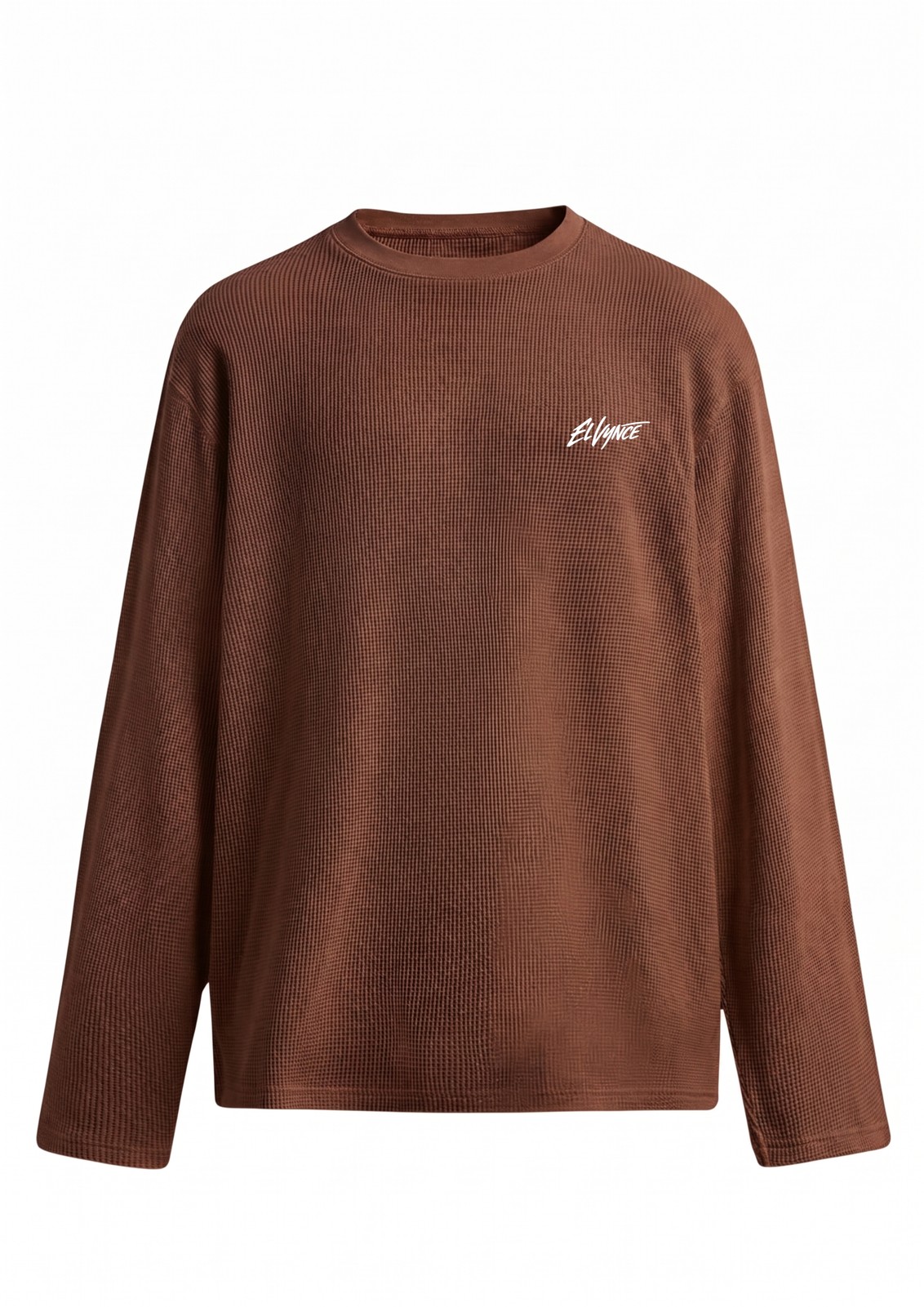 Brown Waffle Knit